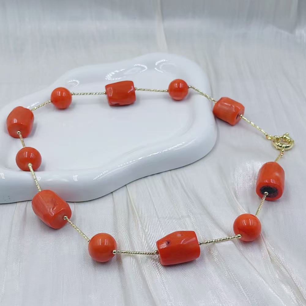 12-16mm Orange Women Vintage   - Freshwater Line 评论和价格
