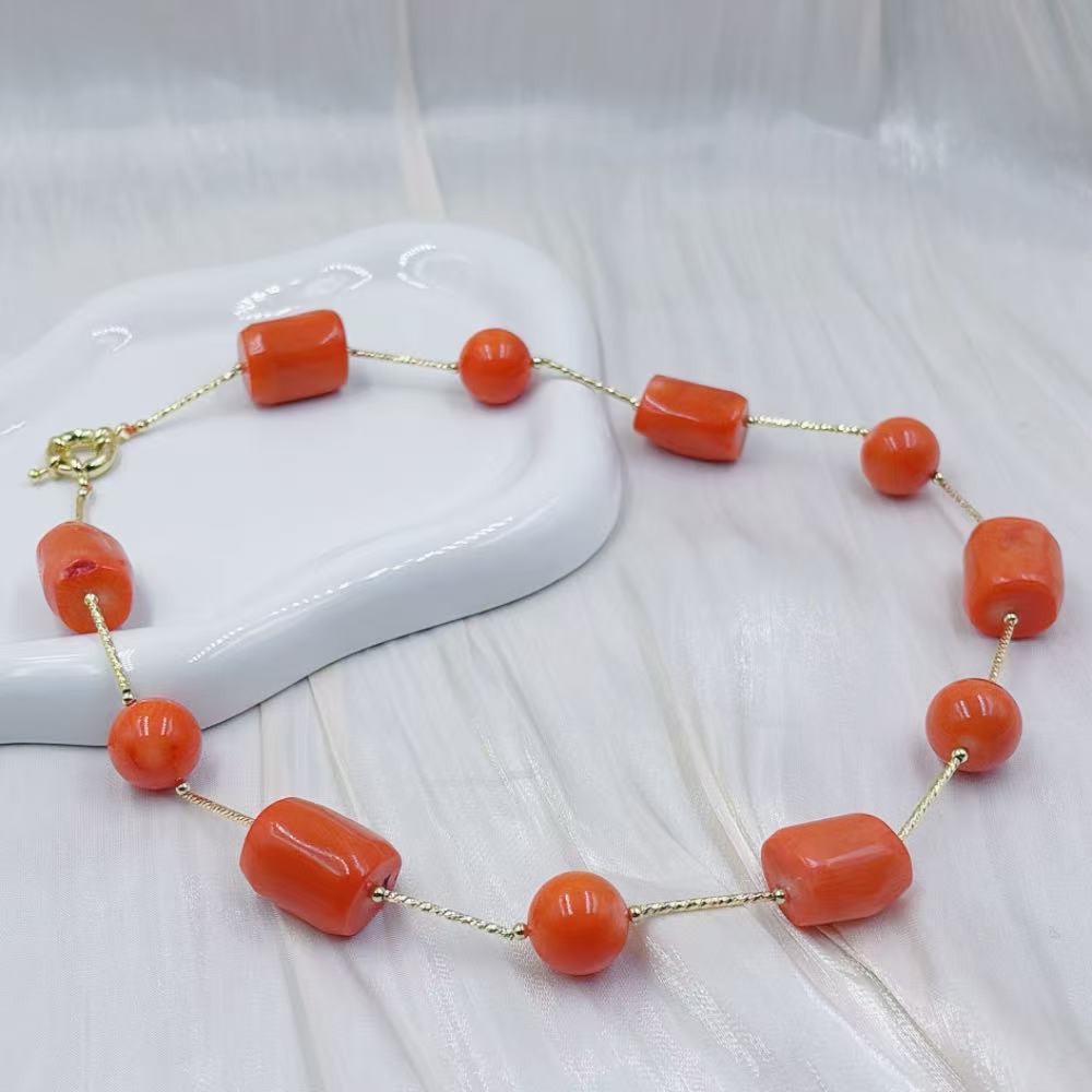 12-16mm Orange Women Vintage   - Freshwater Line 评论和价格